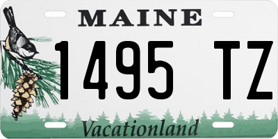 ME license plate 1495TZ