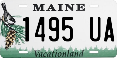 ME license plate 1495UA