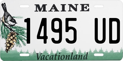 ME license plate 1495UD
