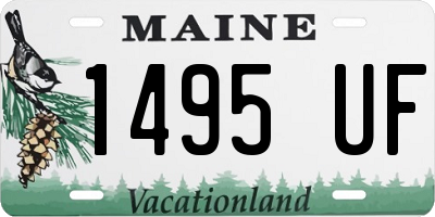 ME license plate 1495UF