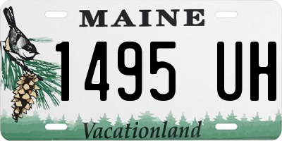 ME license plate 1495UH