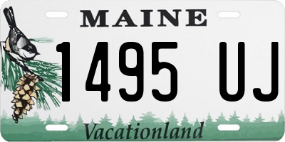 ME license plate 1495UJ