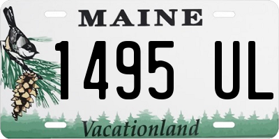 ME license plate 1495UL