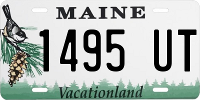 ME license plate 1495UT