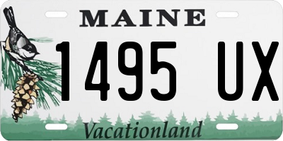ME license plate 1495UX