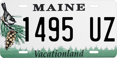 ME license plate 1495UZ