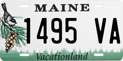 ME license plate 1495VA