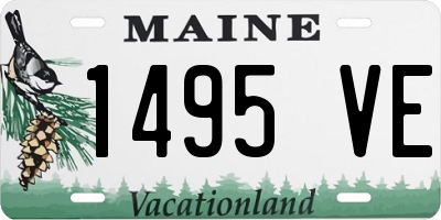 ME license plate 1495VE