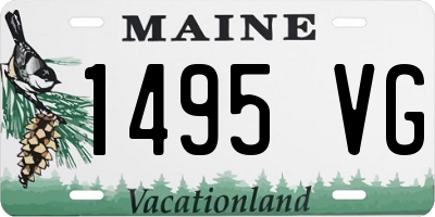 ME license plate 1495VG