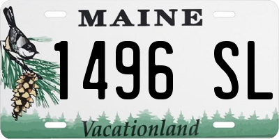 ME license plate 1496SL