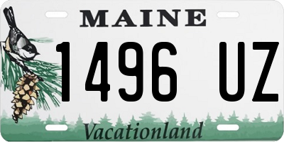 ME license plate 1496UZ