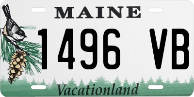 ME license plate 1496VB