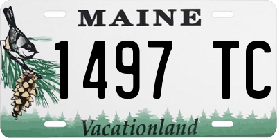 ME license plate 1497TC