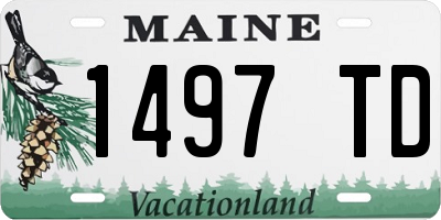 ME license plate 1497TD