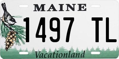 ME license plate 1497TL