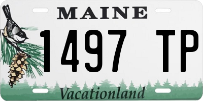 ME license plate 1497TP