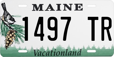 ME license plate 1497TR
