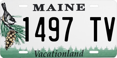 ME license plate 1497TV