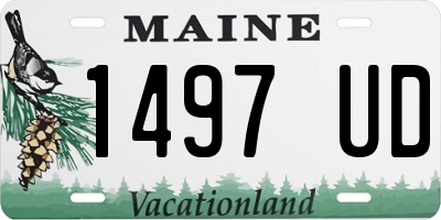 ME license plate 1497UD