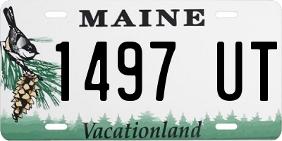 ME license plate 1497UT