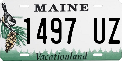 ME license plate 1497UZ