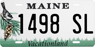ME license plate 1498SL