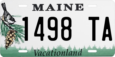 ME license plate 1498TA