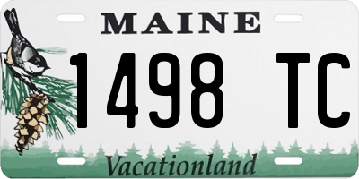 ME license plate 1498TC