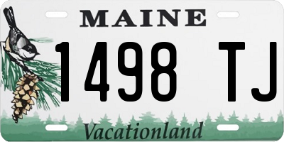 ME license plate 1498TJ