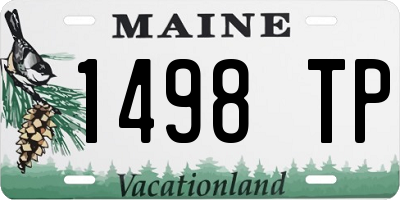 ME license plate 1498TP