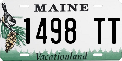 ME license plate 1498TT