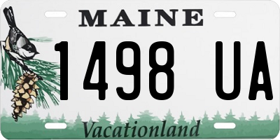 ME license plate 1498UA