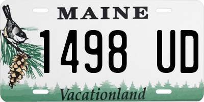 ME license plate 1498UD