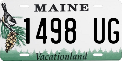 ME license plate 1498UG