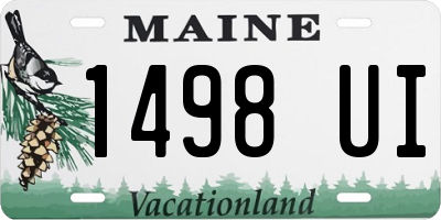 ME license plate 1498UI
