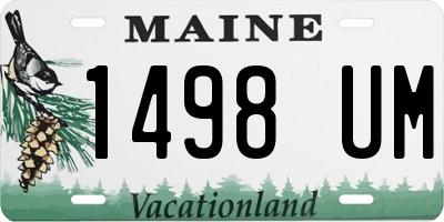 ME license plate 1498UM