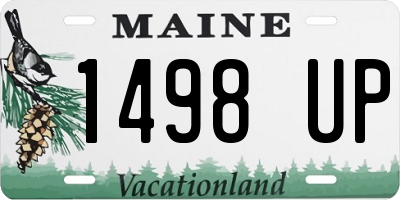 ME license plate 1498UP