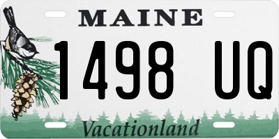 ME license plate 1498UQ