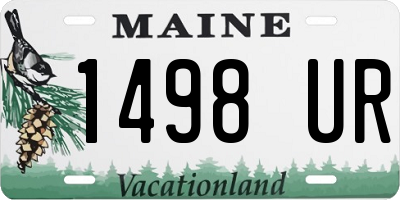 ME license plate 1498UR
