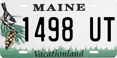 ME license plate 1498UT