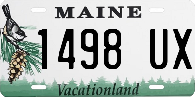 ME license plate 1498UX