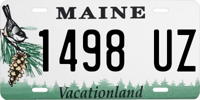 ME license plate 1498UZ