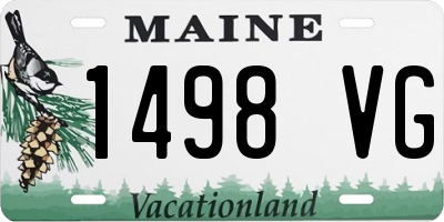 ME license plate 1498VG