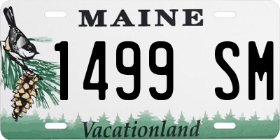 ME license plate 1499SM