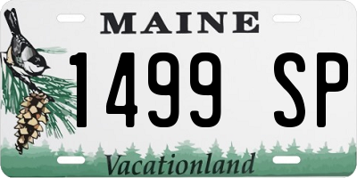 ME license plate 1499SP