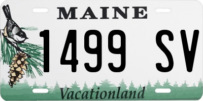 ME license plate 1499SV