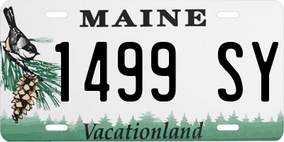 ME license plate 1499SY