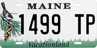ME license plate 1499TP