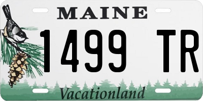 ME license plate 1499TR