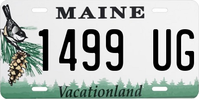 ME license plate 1499UG